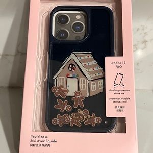 KATE SPADE Gingerbread House iPhone 13 Pro Liquid Case